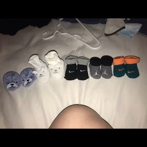 Baby booties unworn